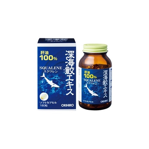オリヒロ 深海鮫エキスカプセル (180粒) 肝油100% スクワレン ※軽減