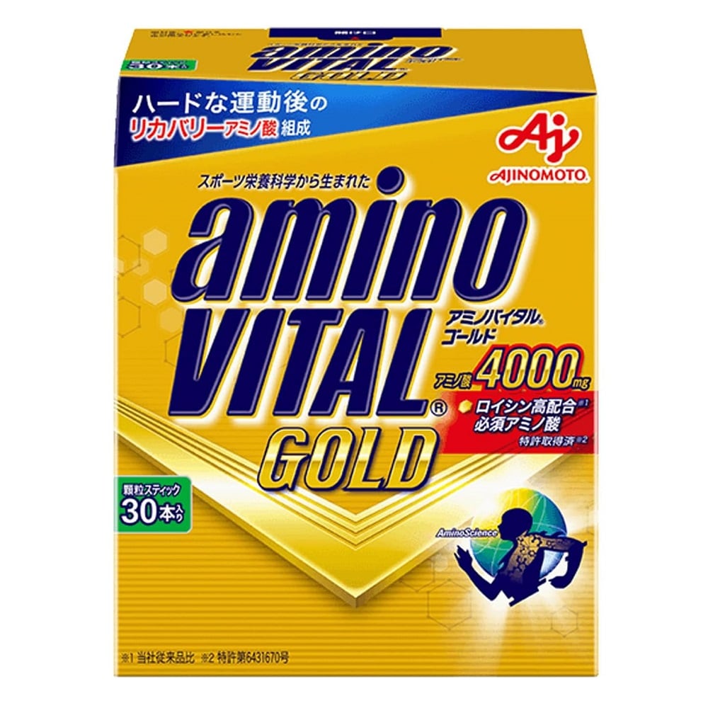 味の素　アミノバイタル　ゴールド　アミノ酸4000ｍｇ　顆粒状アミノ酸サプリメント　顆粒スティック　(30本入り)　※軽減税率対象商品