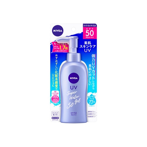 花王 ニベアUV スーパーウォータージェル SPF50 PA+++ ポンプタイプ