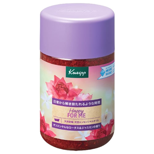 ドイツ製バスソルト KNEIPP クナイプ バスソルト ハッピーフォーミー ロータス&ジャスミンの香り (850g) 入浴剤