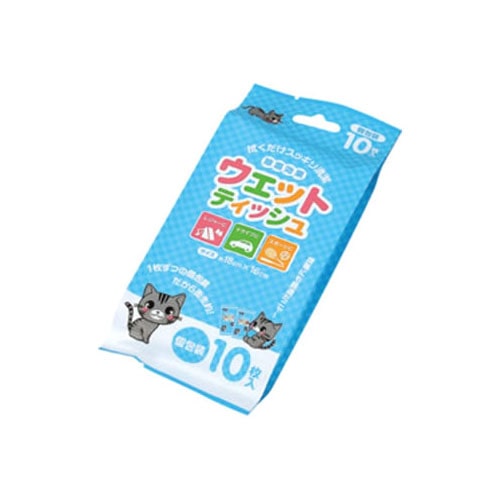 エコー金属 ウェットティッシュ 個包装 (10枚) ZCAT-10: ツルハ