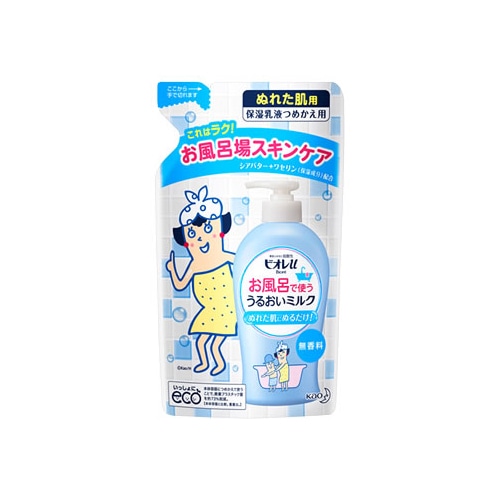 花王 ビオレu お風呂で使ううるおいミルク 無香料 つめかえ用 (250mL