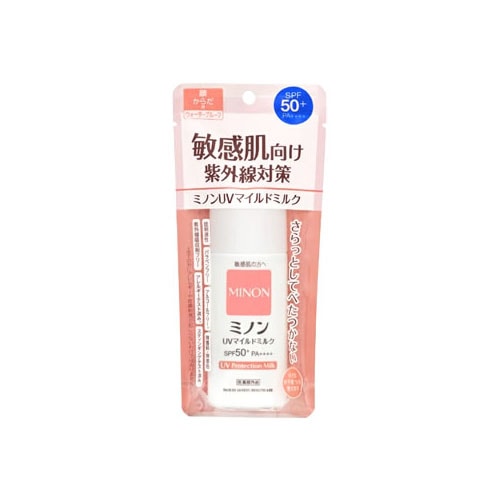 第一三共ヘルスケア ミノン UVマイルドミルク SPF50+ PA++++ (80mL) 日焼け止め乳液　【医薬部外品】