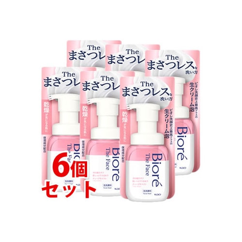 《セット販売》　花王 ビオレ ザフェイス 泡洗顔料 ディープモイスト 本体 (200mL)×6個セット