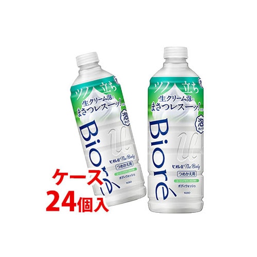 《ケース》　花王 ビオレu ザ ボディ 泡タイプ ヒーリングボタニカルの香り つめかえ用 (440mL)×24個 詰め替え用 ボディウォッシュ  ボディソープ