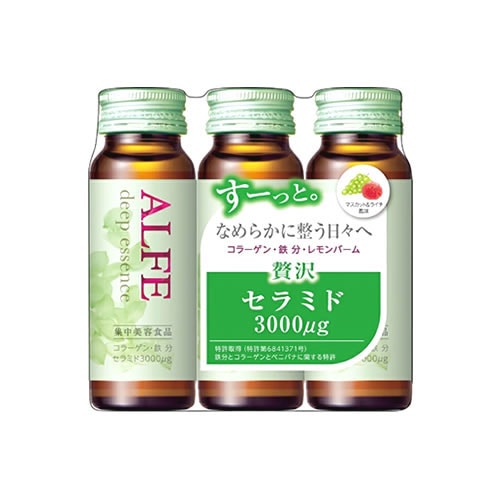 大正製薬 アルフェ ディープエッセンス ドリンク W (50mL×3本) 清涼飲料水 コラーゲン 美容ドリンク ※軽減税率対象商品:  ツルハグループe-shop ANA Mall店｜ANA Mall｜マイルが貯まる・使えるショッピングモール