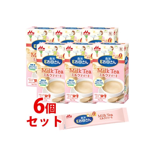 セット販売》 森永乳業 森永 Eお母さん ミルクティ風味 (18g×12本)×6個