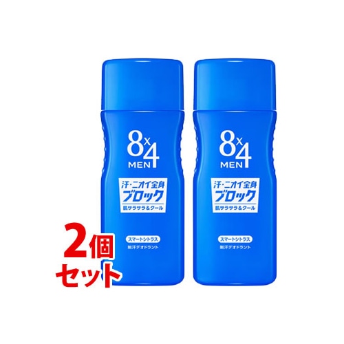 《セット販売》　花王 8×4 エイトフォー MEN リフレッシュウォーター スマートシトラス (160mL)×2個セット 男性用 メンズ用  制汗デオドラント剤　【医薬部外品】