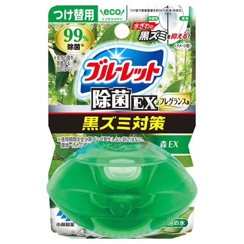 小林製薬 液体ブルーレットおくだけ 除菌EXフレグランス 森EXの香り つけかえ用 (70mL) 付け替え用 トイレ用芳香洗浄剤