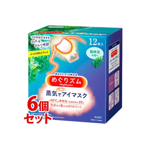 セット販売》 花王 めぐりズム 蒸気でホットアイマスク 森林浴の香り