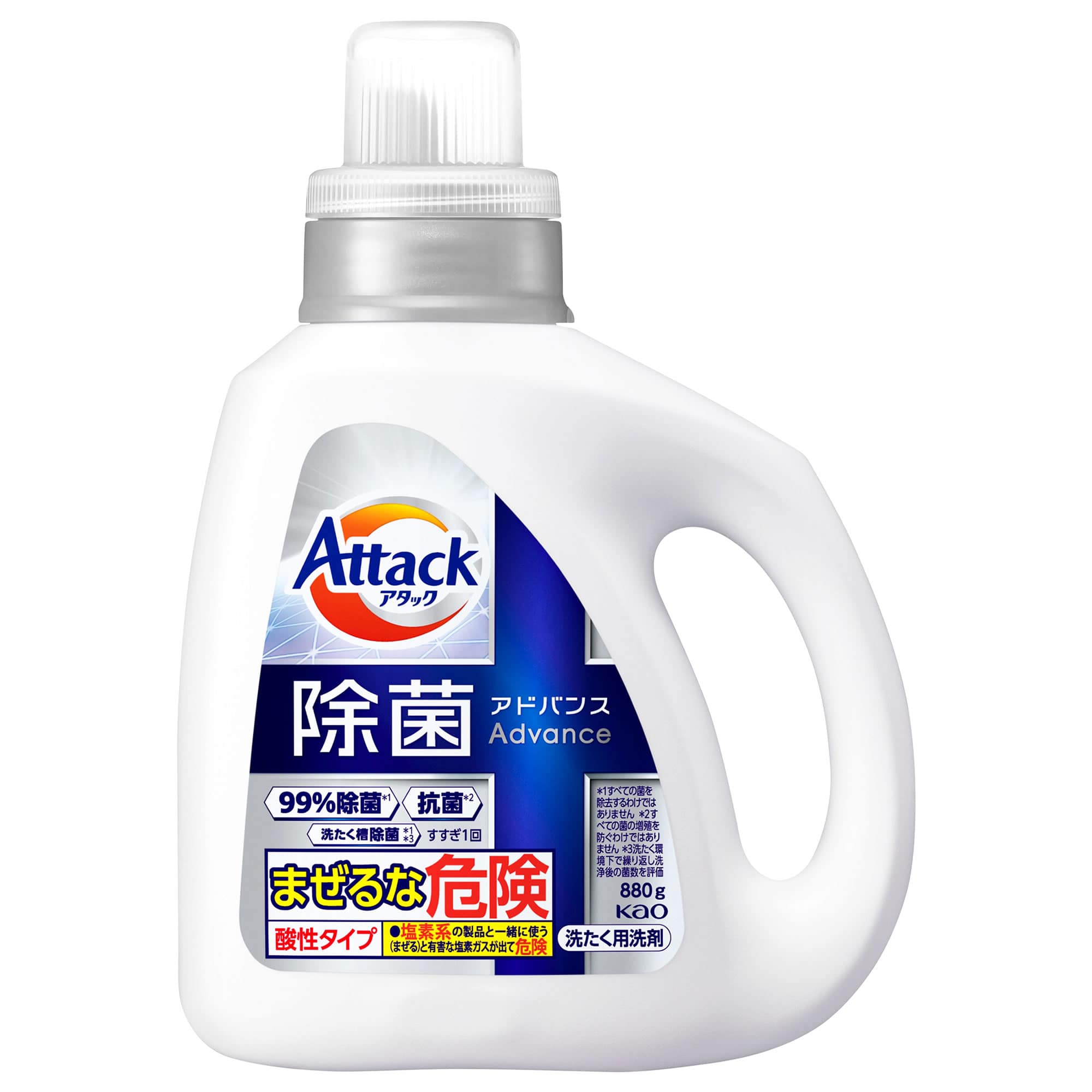 花王 アタック 除菌アドバンス 本体 (880g) 洗濯用洗剤 液体洗剤: ツルハグループe-shop ANA Mall店｜ANA  Mall｜マイルが貯まる・使えるショッピングモール