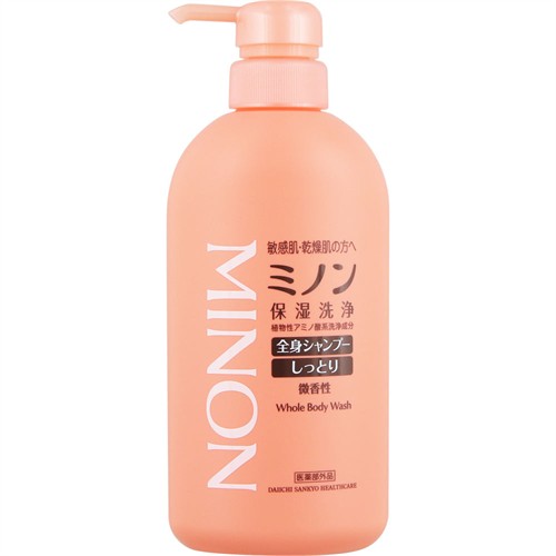 第一三共ヘルスケア ミノン 薬用 全身シャンプー しっとりタイプ (450mL) 【医薬部外品】