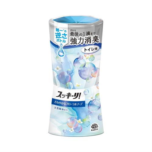 アース製薬 スッキーリ! トイレ用 さわやかなフローラルソープ (400mL) 消臭剤