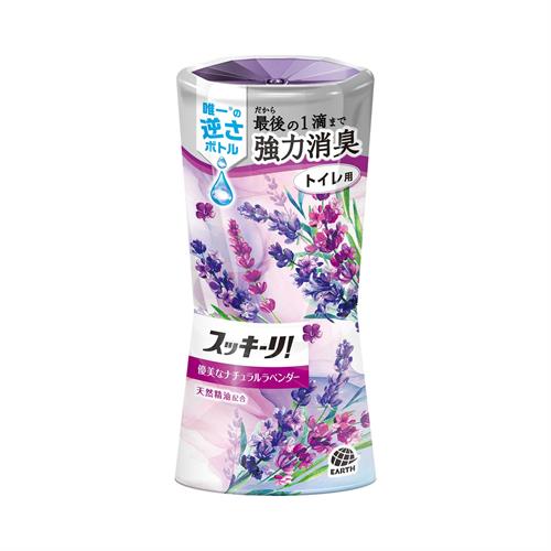 アース製薬 スッキーリ! トイレ用 優美なナチュラルラベンダー (400mL) 消臭剤
