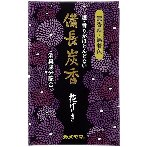 カメヤマ 花げしき 備長炭 ミニ寸 (約50g) お線香