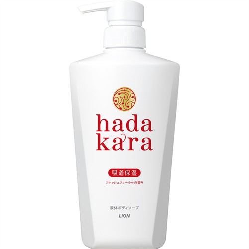 ライオン ハダカラ hadakara ボディソープ フレッシュフローラルの香り 本体 (500mL)