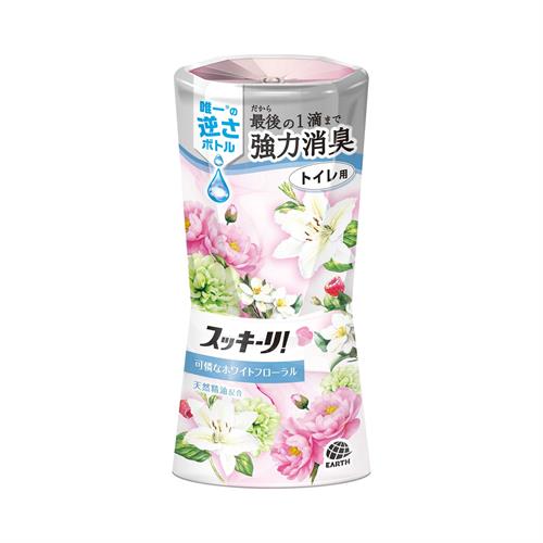アース製薬 スッキーリ! トイレ用 可憐なホワイトフローラル (400mL) トイレ用 消臭・芳香・脱臭
