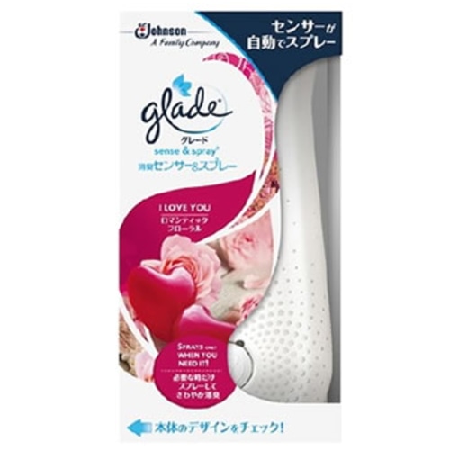 ジョンソン グレード 消臭センサー&スプレー ロマンティックフローラル 本体 (18mL) 消臭 芳香剤　円筒形