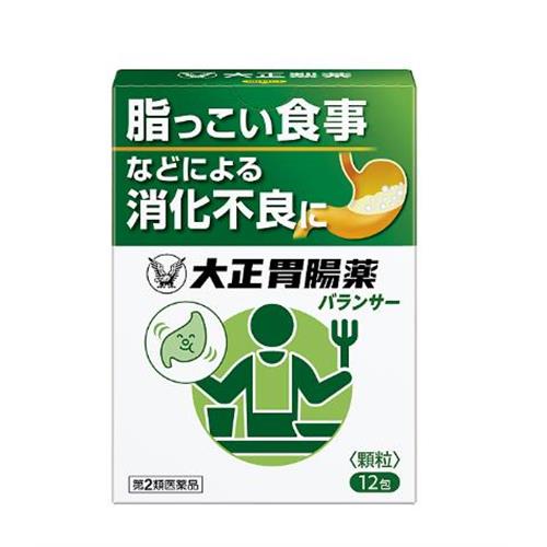 【第2類医薬品】大正製薬 大正胃腸薬バランサー (12包) 消化酵素配合 胃腸薬