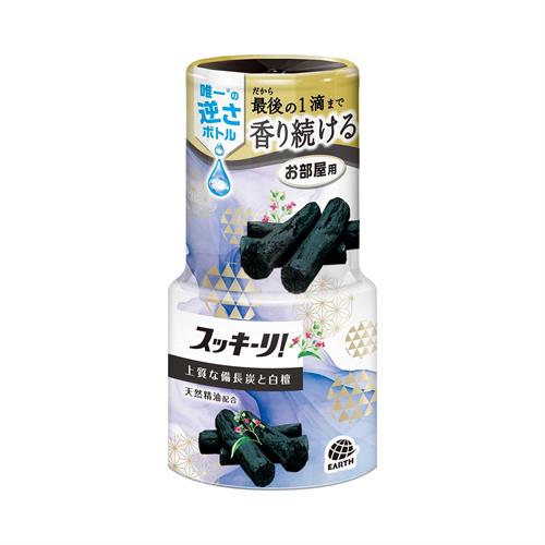 アース製薬 スッキーリ! お部屋用 上質な備長炭と白檀 (400mL) 消臭 芳香剤 部屋用 Sukki-ri!