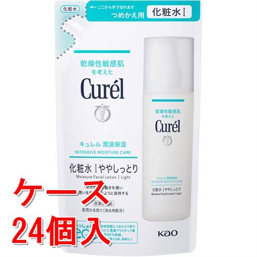 《ケース》　花王 キュレル 潤浸保湿 化粧水 I 1 ややしっとり つめかえ用 (130mL)×24個 詰め替え用 curel　【医薬部外品】