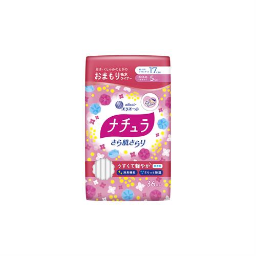 大王製紙 エリエール ナチュラ さら肌さらり 軽やか吸水パンティライナー 5cc (36枚) 軽失禁ライナー
