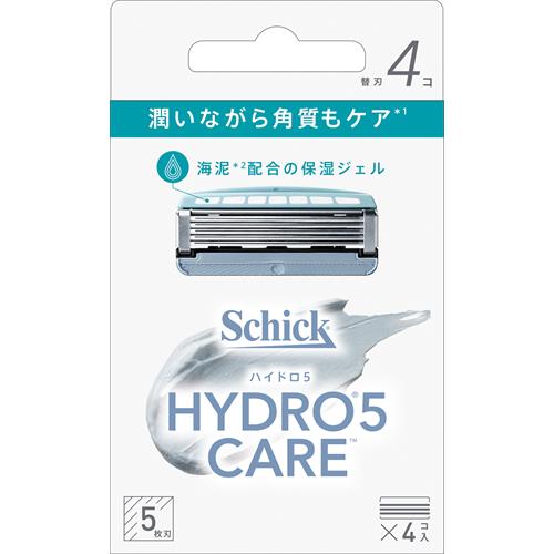 シック ハイドロ5ケア 替刃 (4個) 5枚刃 カミソリ 髭剃り Schick