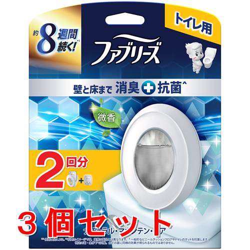 《セット販売》 P&G ファブリーズトイレ用消臭剤プレミアムシリーズ＋抗菌ナチュラルマウンテンエア　本体＋つめかえ　２個×3個セット