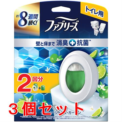 《セット販売》 P&G ファブリーズトイレ用消臭剤プレミアムシリーズ＋抗菌グリーンシトラスガーデン　本体＋つめかえ　２個×3個セット