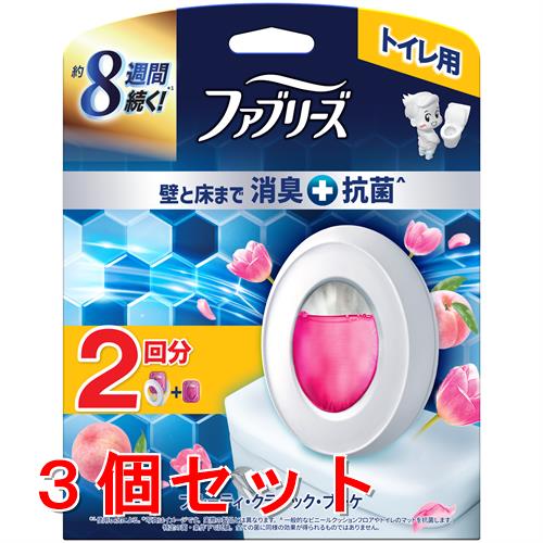 《セット販売》 P&G ファブリーズトイレ用消臭剤プレミアムシリーズ+抗菌フルーティークラシックブーケ　本体+かえ　2個×3個セット