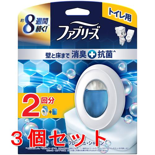 《セット販売》 P&G ファブリーズトイレ用消臭剤プレミアムシリーズ+抗菌ウルトラフレッシュシャボン　本体+替　2個パック×3個セット