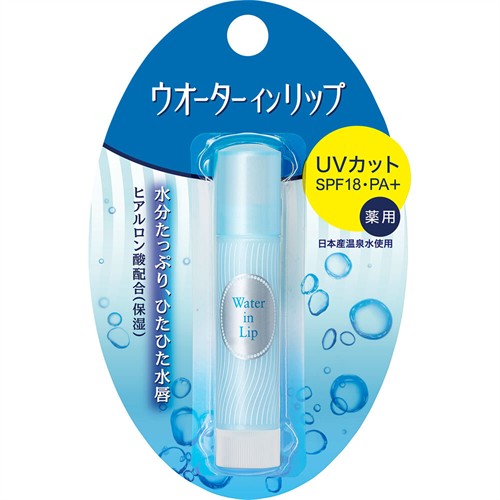 ファイントゥデイ ウォーターインリップ　薬用スティックUV　f　リップクリーム UVカット SPF18 PA+ 【医薬部外品】