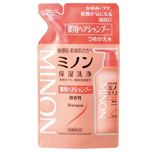 第一三共ヘルスケア ミノン薬用ヘアシャンプー つめかえ用 (380mL) 詰め替え用 スカルプケア 【医薬部外品】