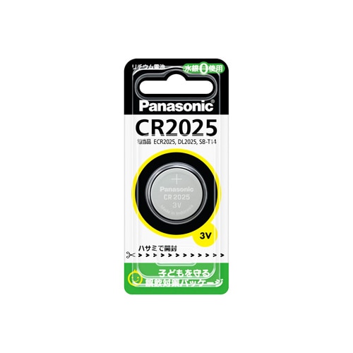 パナソニック　コイン形リチウム電池　CR2025P　(1個)　マイクロ電池