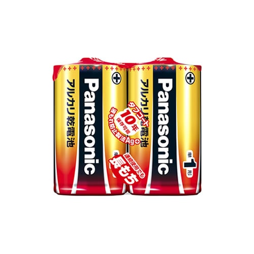 パナソニック アルカリ乾電池 単1形 LR20XJ/2SE (2本パック)