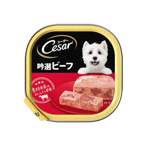 マースジャパン シーザー トレイ 成犬用 吟選ビーフ (100g) ドッグフード ウェット