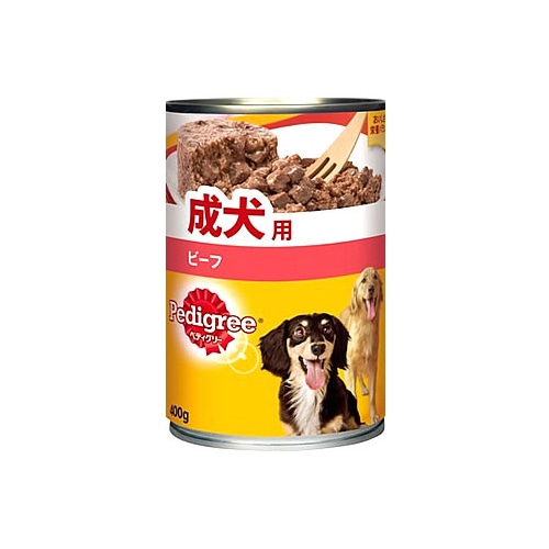 ペディグリー 成犬用 元気な毎日サポート 【旨みビーフ】 ウェットフード 缶 (400g)