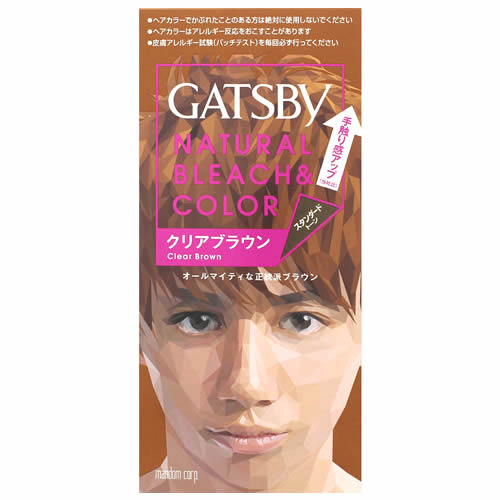 マンダム ギャツビー ナチュラルブリーチカラー クリアブラウン (1個) メンズヘアカラー　【医薬部外品】