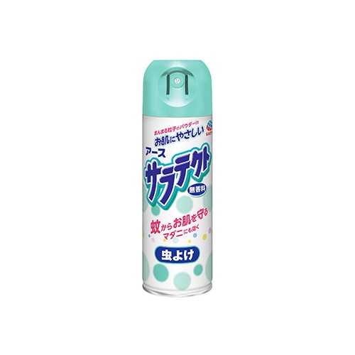 アース製薬　虫よけスプレー　サラテクト　パウダーイン　無香料　ファミリーサイズ　(200ml)