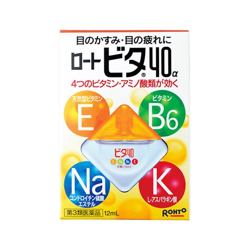 【第3類医薬品】ロート製薬 ロートビタ40α (12mL) 目のかすみ 目のつかれ 目薬 【セルフメディケーション税制対象商品】