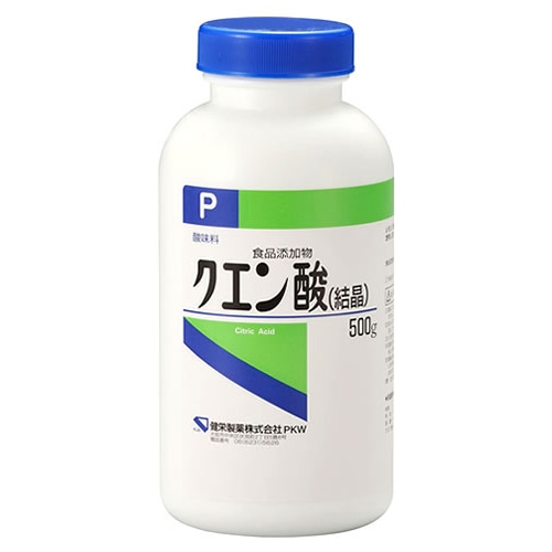 健栄製薬 クエン酸 結晶 P (500g) 酸味料 食品添加物　※軽減税率対象商品
