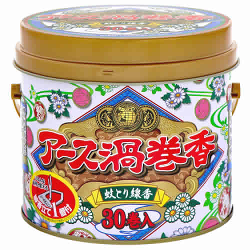 アース製薬 アース渦巻香 缶入 (30巻) 蚊取り線香 【防除用医薬部外品】