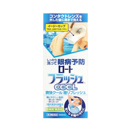 【第3類医薬品】ロート製薬 ロートフラッシュ クール 洗眼薬 (500mL)