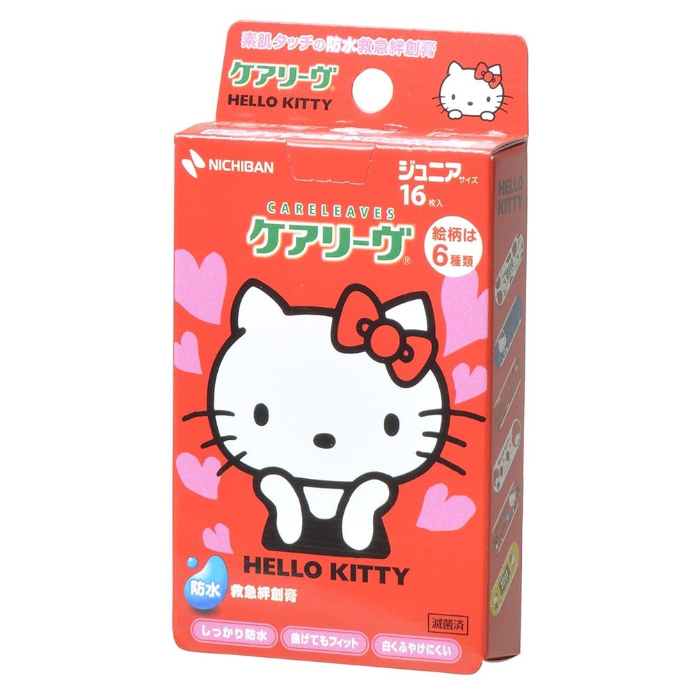 ニチバン ケアリーヴ キャラクター ハローキティ (16枚) 絆創膏　【一般医療機器】