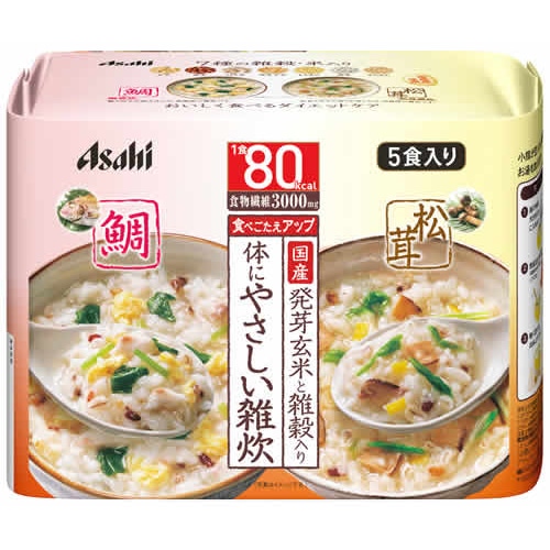 アサヒ リセットボディ 体にやさしい鯛＆松茸雑炊 (5食入り) ダイエット食品　※軽減税率対象商品