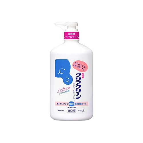 花王 クリアクリーン デンタルリンス ソフトミント ポンプ (1000mL) 薬用洗口液 【医薬部外品】