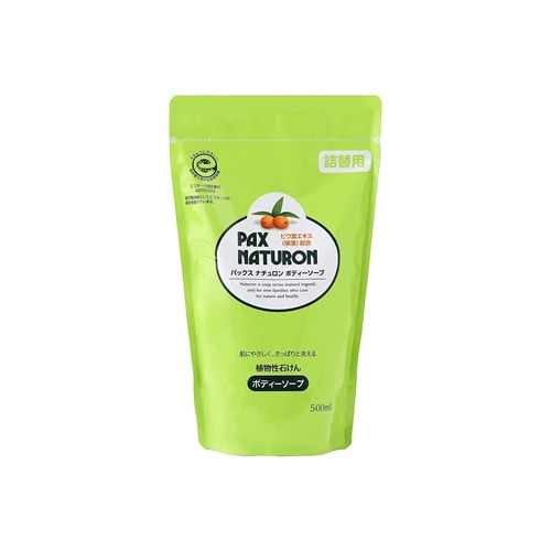 太陽油脂 パックスナチュロン ボディーソープ つめかえ用(500mL) 詰め替え用 ヒマワリ油使用