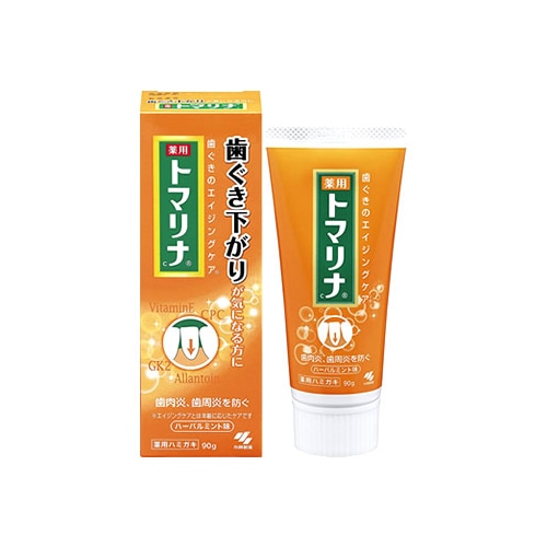 小林製薬 トマリナ ハーバルミント味 (90g) 薬用ハミガキ 【医薬部外品】