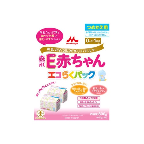 森永乳業 チルミル エコらくパック つめかえ用 (800g) 詰め替え用 1歳-3歳 粉ミルク 乳児用調整粉乳 ※軽減税率対象商品: ツルハグループe-shop  ANA Mall店｜ANA Mall｜マイルが貯まる・使えるショッピングモール