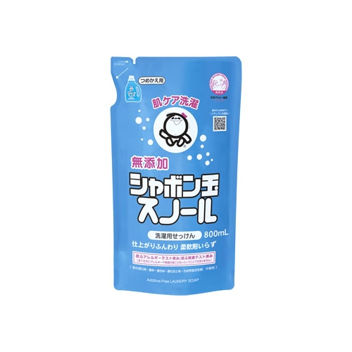 シャボン玉石けん シャボン玉 スノール つめかえ用 (800mL) 詰め替え用 液体洗濯石けん